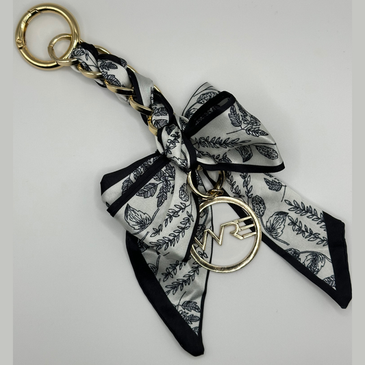 Bow Ribbon Bag Charm- Black